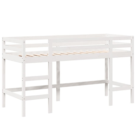 Loft Bed With Ladder And Roof Without Mattress