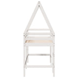 Loft Bed With Ladder And Roof Without Mattress