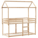 Bunk Bed Without Mattress Single Solid Wood Pine