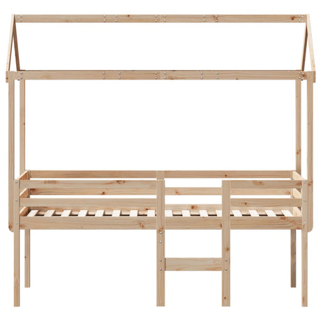 High Sleeper Bed Without Mattress Solid Wood Pine