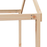 High Sleeper Bed Without Mattress Solid Wood Pine