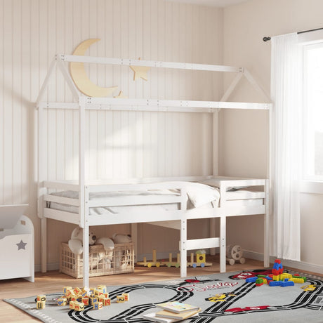 High Sleeper Bed Without Mattress Solid Wood Pine