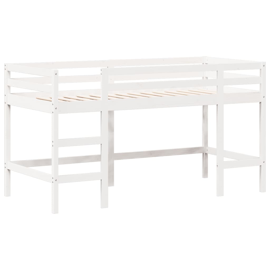 Loft Bed With Ladder And Roof Without Mattress