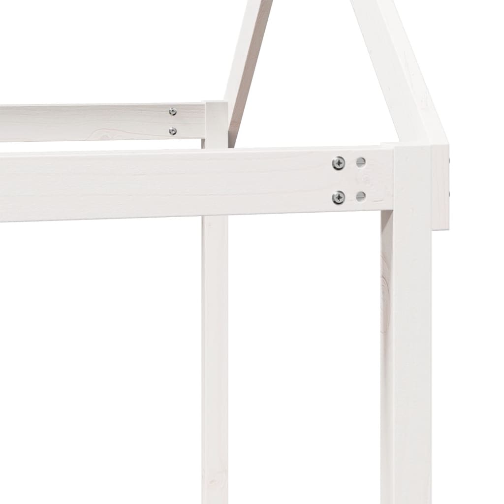 Loft Bed With Ladder And Roof Without Mattress