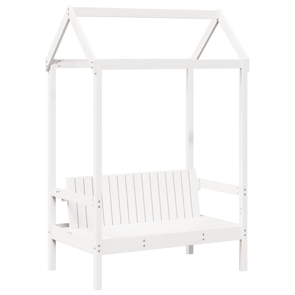 Bed And Bench Set With Roof Without Mattress Single