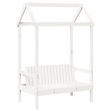 Bed And Bench Set With Roof Without Mattress Single