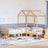 Day Bed And Bench Set With Roof Without Mattress