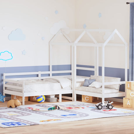 Day Bed And Bench Set With Roof Without Mattress