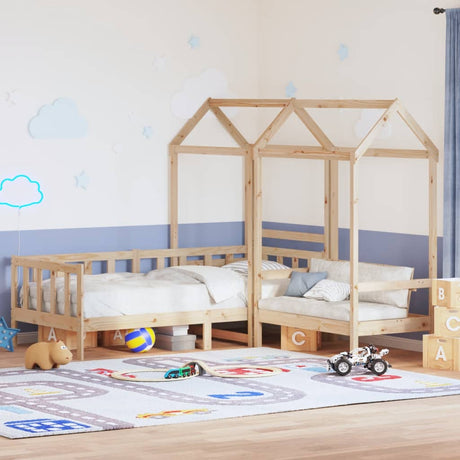 Day Bed And Bench Set With Roof Without Mattress Single