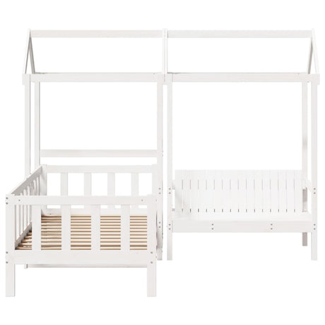 Day Bed And Bench Set With Roof Without Mattress Single