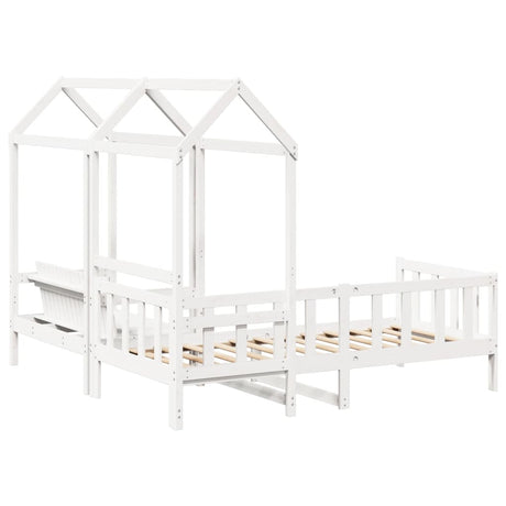 Day Bed And Bench Set With Roof Without Mattress Single