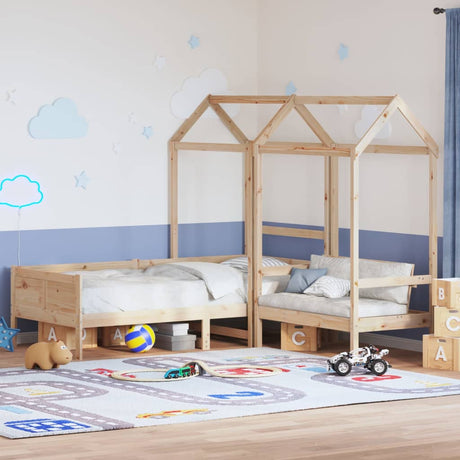 Day Bed And Bench Set With Roof Without Mattress Single