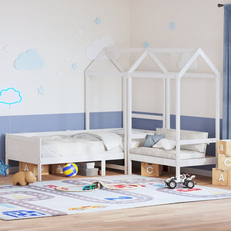 Day Bed And Bench Set With Roof Without Mattress Single
