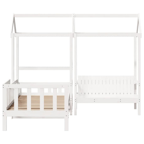 Day Bed And Bench Set With Roof Without Mattress Single