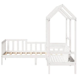 Day Bed And Bench Set With Roof Without Mattress Single