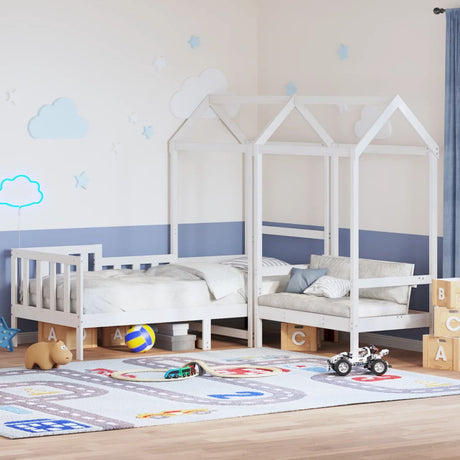 Day Bed And Bench Set With Roof Without Mattress Single