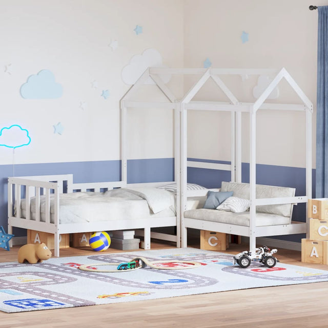 Day Bed And Bench Set With Roof Without Mattress Single