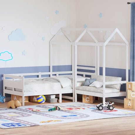 Day Bed And Bench Set With Roof Without Mattress Single
