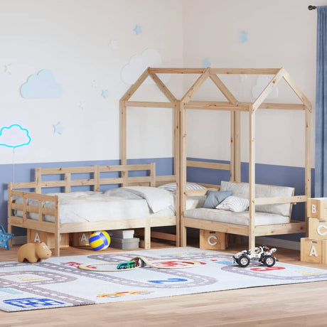 Day Bed And Bench Set With Roof Without Mattress