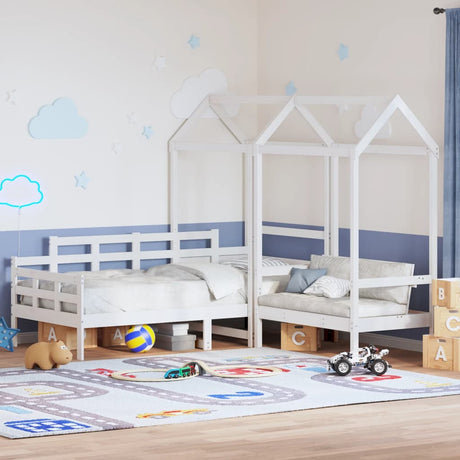 Day Bed And Bench Set With Roof Without Mattress