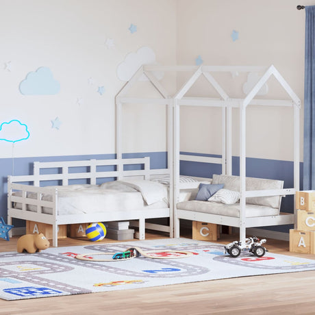 Day Bed And Bench Set With Roof Without Mattress