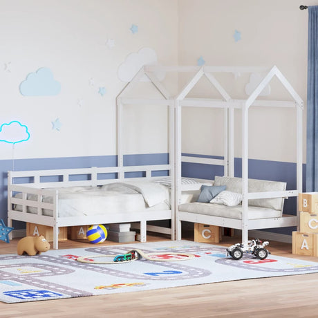 Day Bed And Bench Set With Roof Without Mattress Single