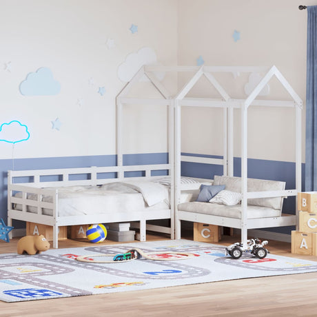 Day Bed And Bench Set With Roof Without Mattress Single
