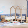 Day Bed And Bench Set With Roof Without Mattress Single