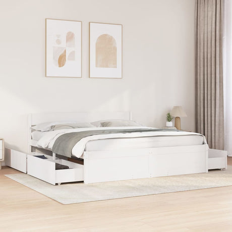 Bed Frame Without Mattress Solid Wood Pine