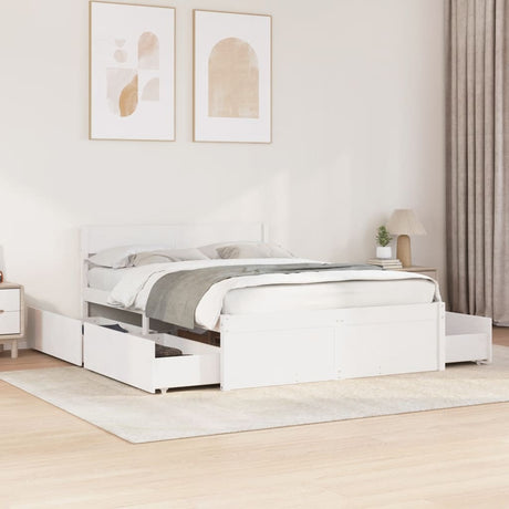 Bed Frame Without Mattress Solid Wood Pine