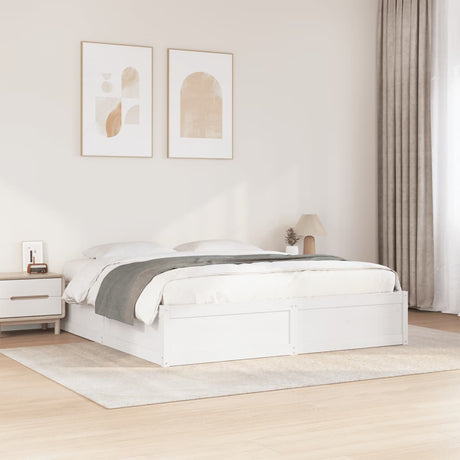 Bed Frame Without Mattress Solid Wood Pine