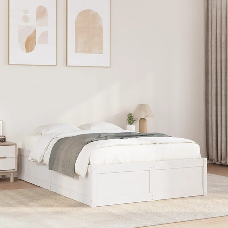 Bed Frame Without Mattress Solid Wood Pine