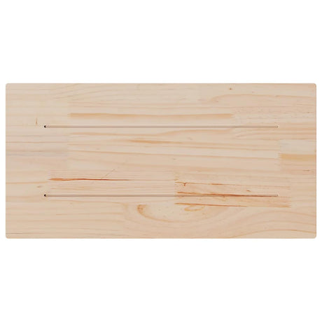 Table Tops 2 Pcs 80X40X1.7 Cm Rectangular Solid Wood Pine