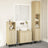 3 Piece Bathroom Cabinet Set Engineered Wood