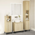 3 Piece Bathroom Cabinet Set Engineered Wood