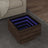Side Table With Led Engineered Wood
