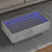 Side Table With Led Engineered Wood