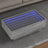 Side Table With Led Engineered Wood