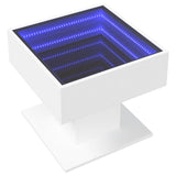 Coffee Table With Led 50X50X45 Cm Engineered Wood
