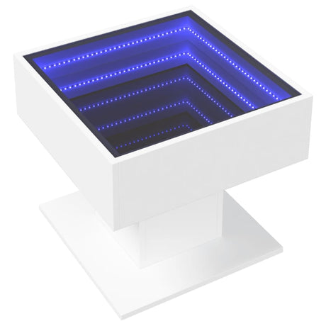 Coffee Table With Led 50X50X45 Cm Engineered Wood