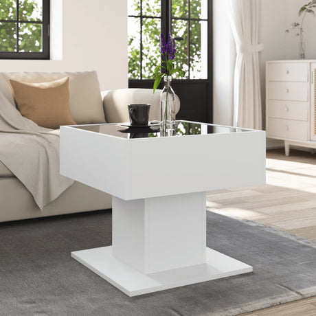 Coffee Table With Led 50X50X45 Cm Engineered Wood