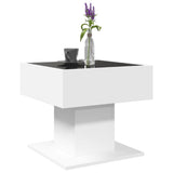 Coffee Table With Led 50X50X45 Cm Engineered Wood