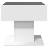 Coffee Table With Led 50X50X45 Cm Engineered Wood