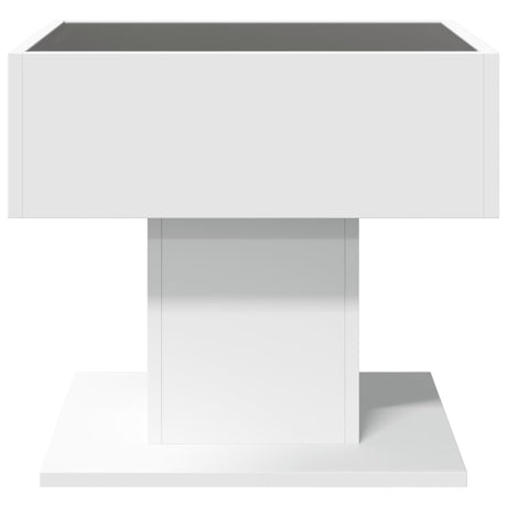 Coffee Table With Led 50X50X45 Cm Engineered Wood