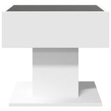 Coffee Table With Led 50X50X45 Cm Engineered Wood