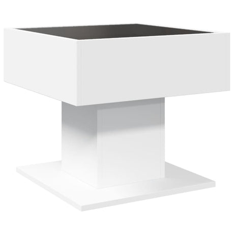 Coffee Table With Led 50X50X45 Cm Engineered Wood