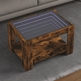 Coffee Table With Led 53X53X45 Cm Engineered Wood