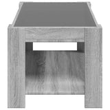 Coffee Table with LED Grey Sonoma 93x53x45 cm Engineered Wood