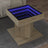 Coffee Table With Led 50X50X45 Cm Engineered Wood