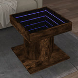 Coffee Table With Led 50X50X45 Cm Engineered Wood